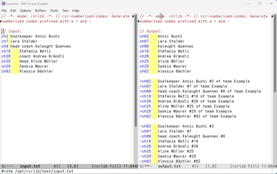 Generate additional code replacements with jersey numbers and team affiliations
